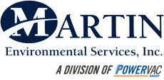 Martin Environmental Services, Inc. logo with 'A Division of POWERVAC' tagline